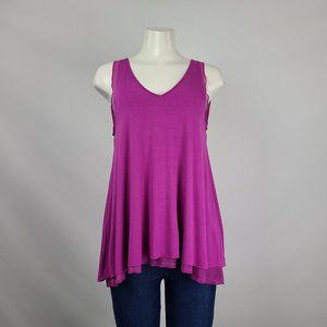 Grace & Lace Purple Layered Tank Top Size S/M